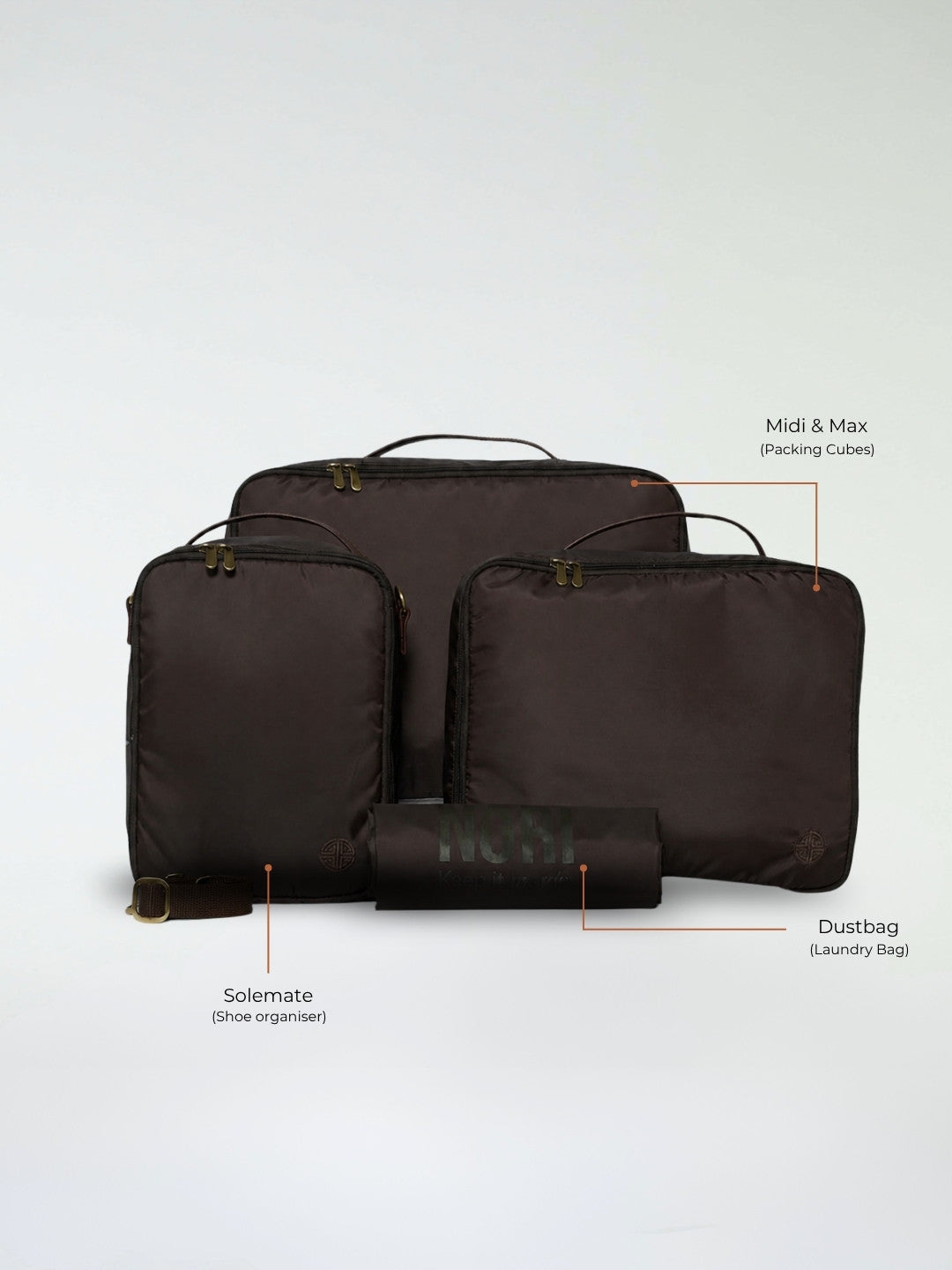 Overnighter Packing Cubes Set of 4