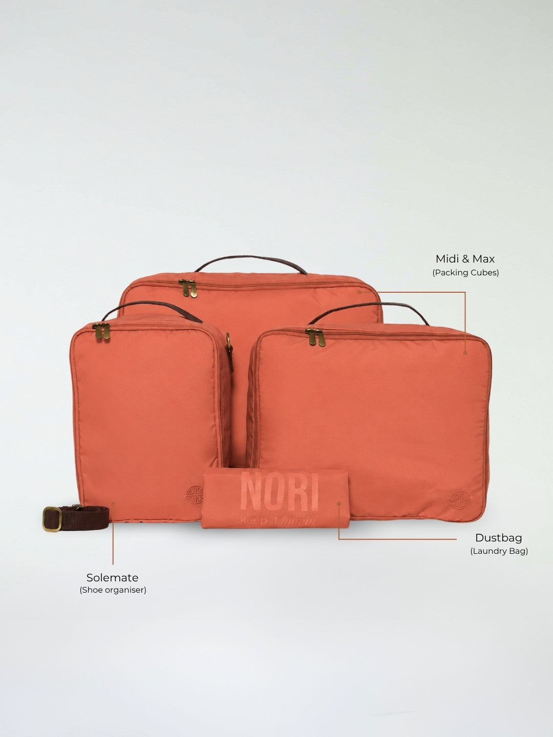 Overnighter Packing Cubes Set of 4