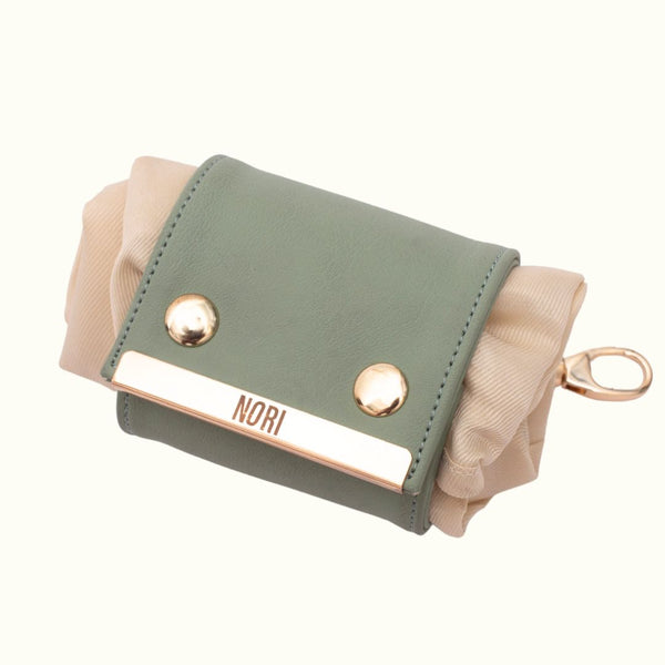 Dangler Charm – Foldable Clip-On Tote Bag in Moss