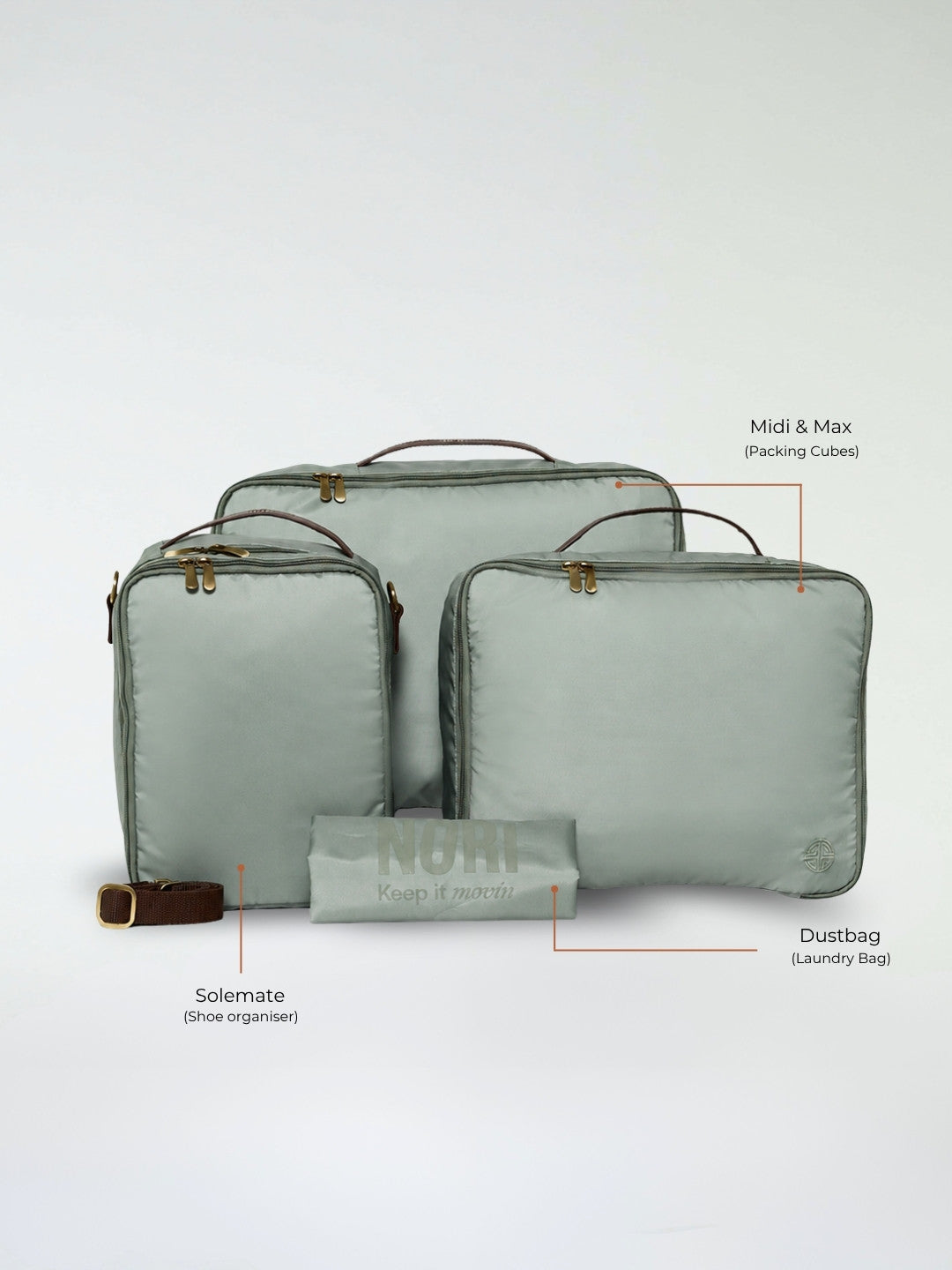 Overnighter Packing Cubes Set of 4