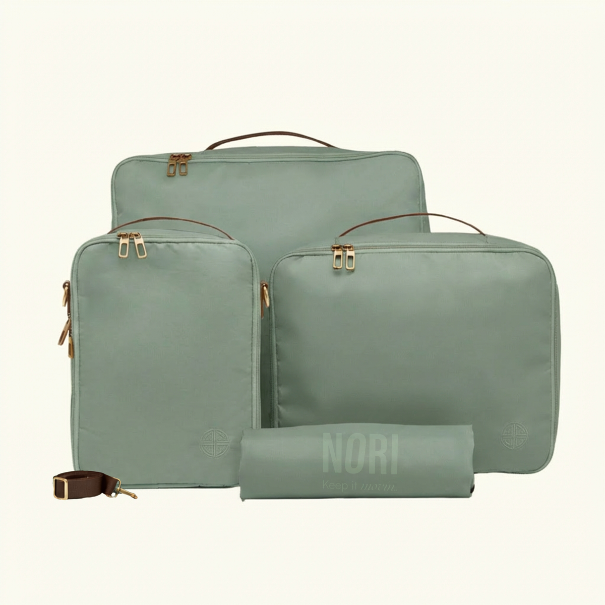 Overnighter Packing Cubes Set of 4 : Moss