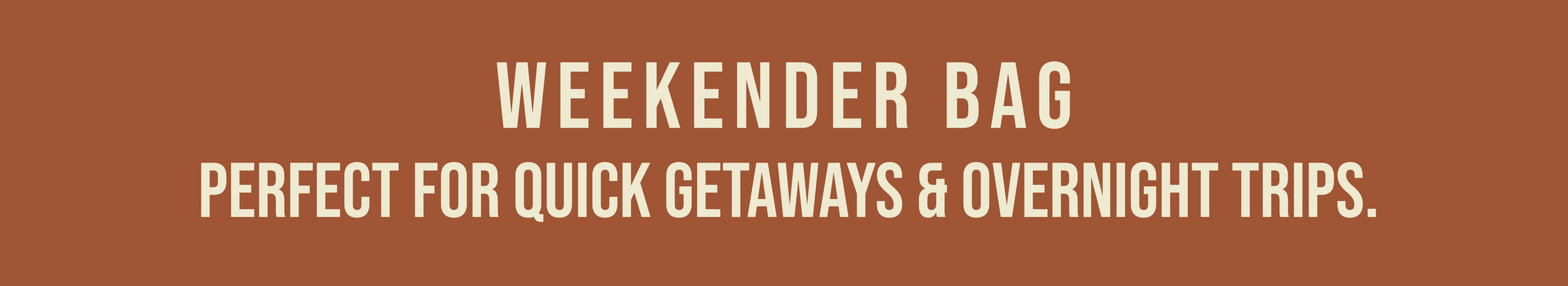 Weekender Travel Duffle
