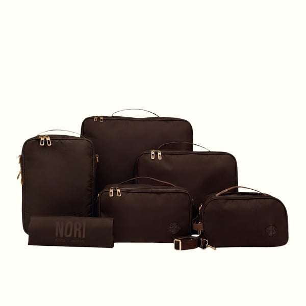 Voyager Packing Cubes Set of 6  : Old money brown