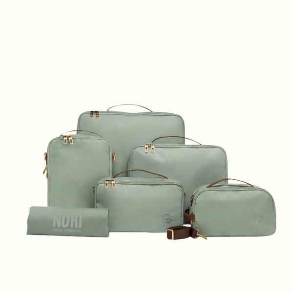 Voyager Packing Cubes Set of 6  : Moss