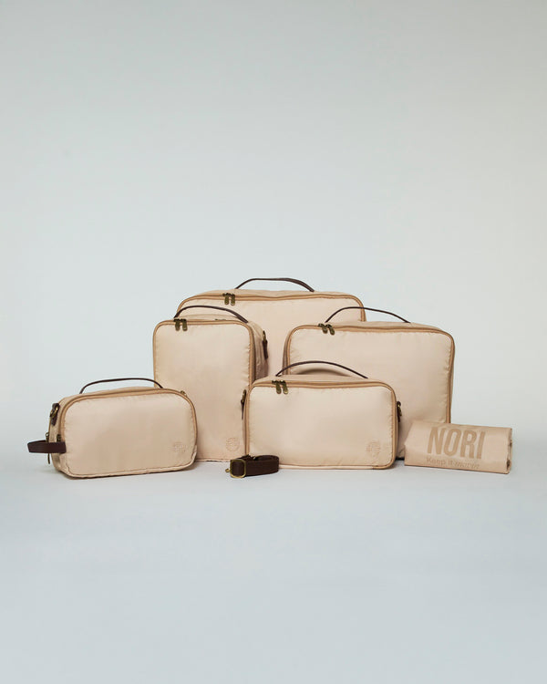 Voyager Packing Cubes Set of 6 in Creme