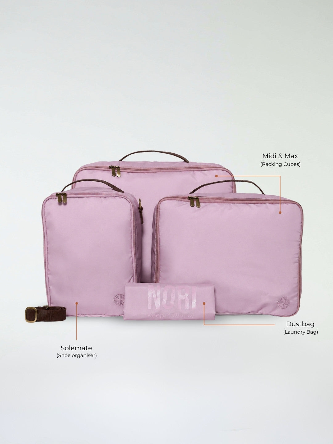 Overnighter Packing Cubes Set of 4