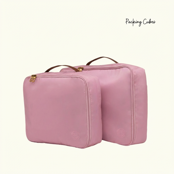 Overnighter Packing Cubes Set of 4 : Millennial pink