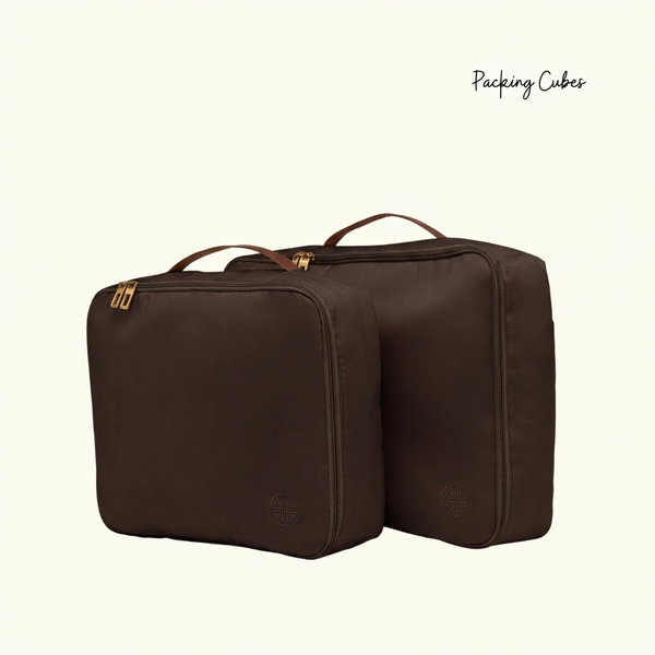 Voyager Packing Cubes Set of 6  : Old money brown