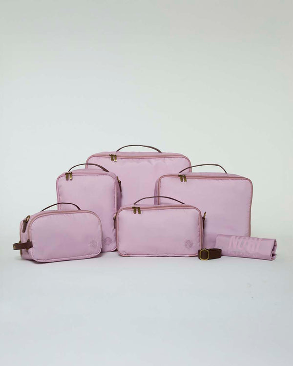 Voyager Packing Cubes Set of 6 in Millennial Pink
