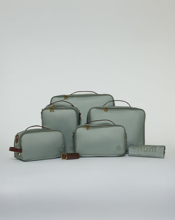 Voyager Packing Cubes Set of 6 in Moss