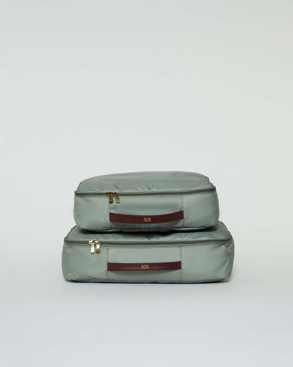 Overnighter Packing Cubes Set of 4 in Moss