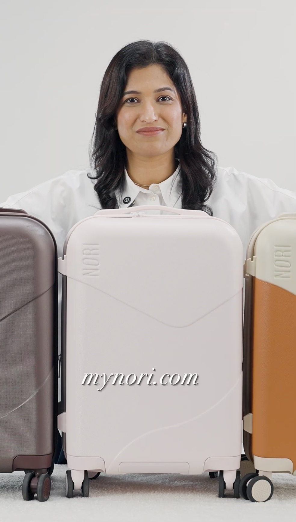 norico ライトピンク キャリーケース Carry-On Cabin Luggage with TSA Lock & 360° Wheels | NORI