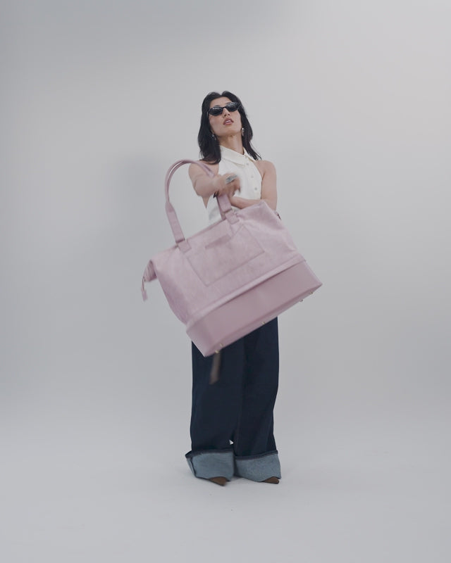The Weekender Travel Duffle in Millennial Pink | Travel Tote for
